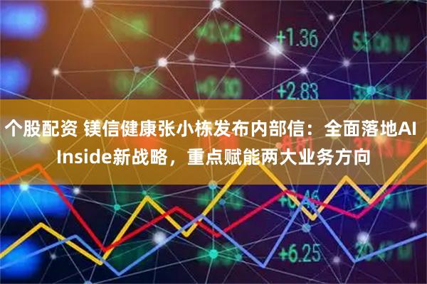 个股配资 镁信健康张小栋发布内部信：全面落地AI Inside新战略，重点赋能两大业务方向